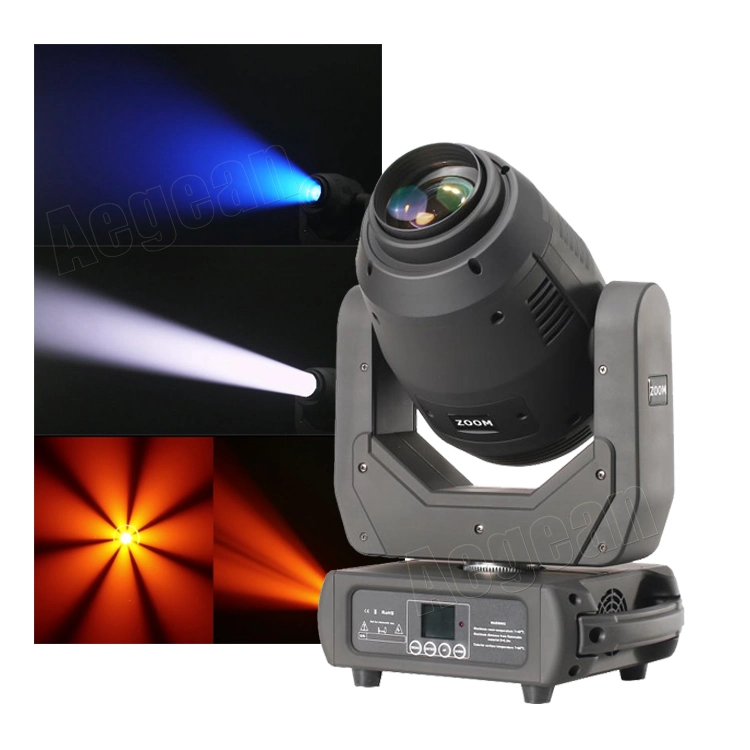 250W Beam Spot Wash 3in1 Zoom Colorful LED Moving Head Light for Stage Event