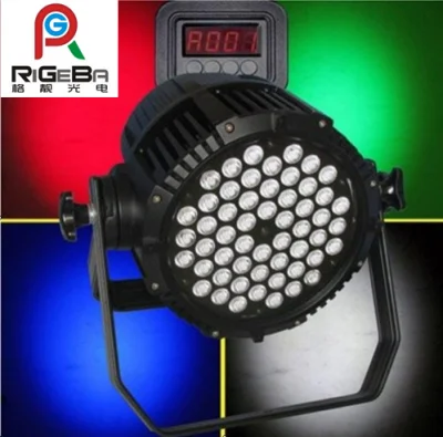LED PAR 조명 54 x 1W/3W LED PAR 캔(RG-P54) RGBA 실외 방수