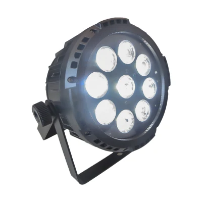 LED 무대 조명 9x15W 6 in 1 배터리 무선 IP65 LED PAR 캔