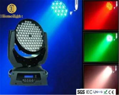 Bühnenbeleuchtung RGBW 4in1 LED 워시 라이트 108X3w LED 이동 헤드 라이트